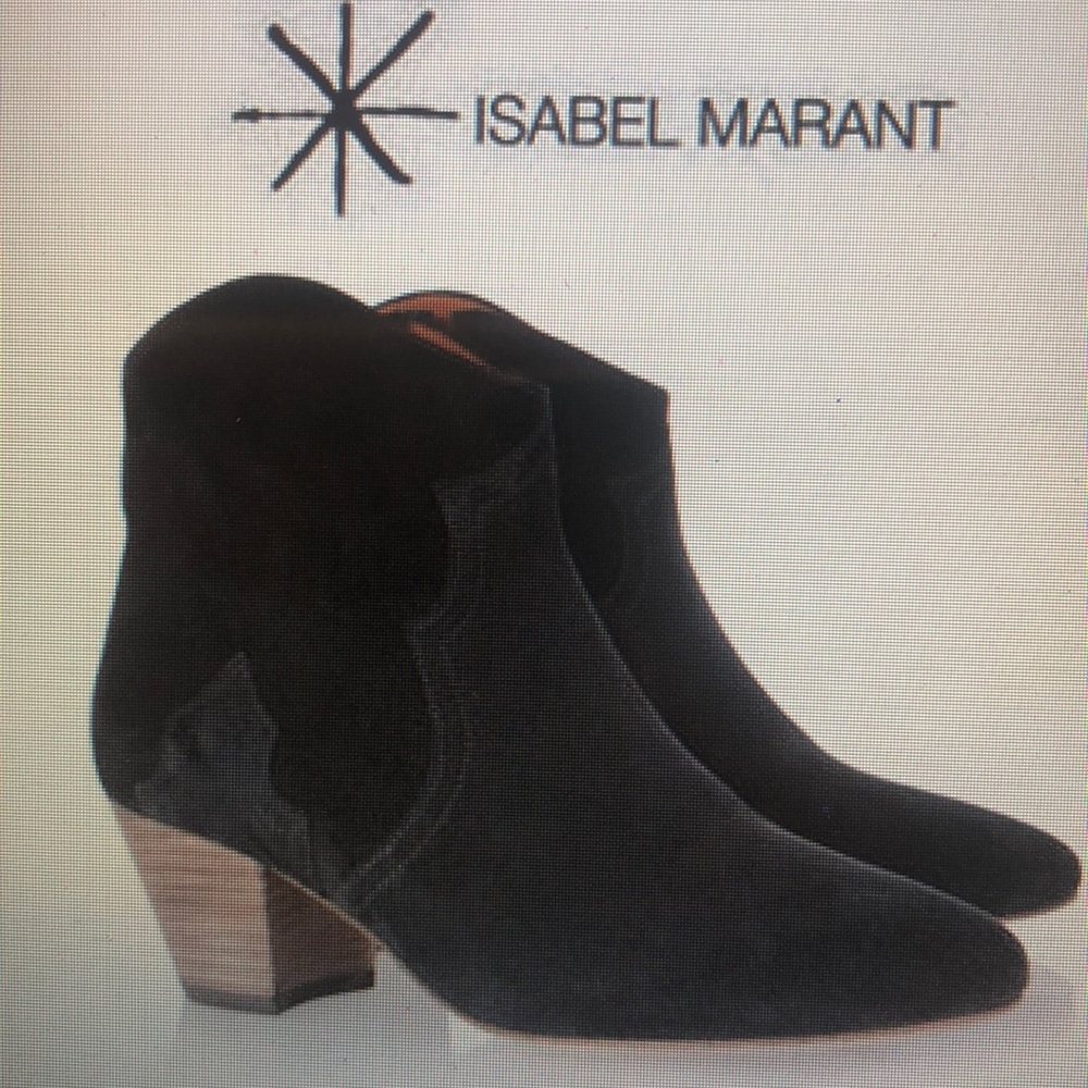 Isabel Marant Dicker Black Suede Boots